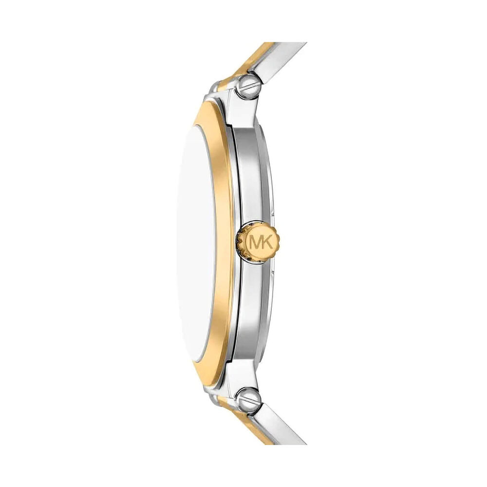 Michael Kors Billie 44mm Silver Dial Two Tone Stainless Steel Bracelet Watch