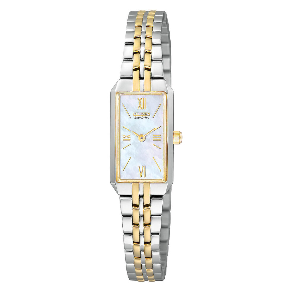 Citizen Eco-Drive Mother Of Pearl Two-Tone Bracelet Watch
