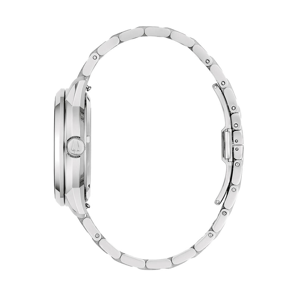 Bulova Sutton Automatic 43mm Green Skeleton Dial Steel Bracelet Watch