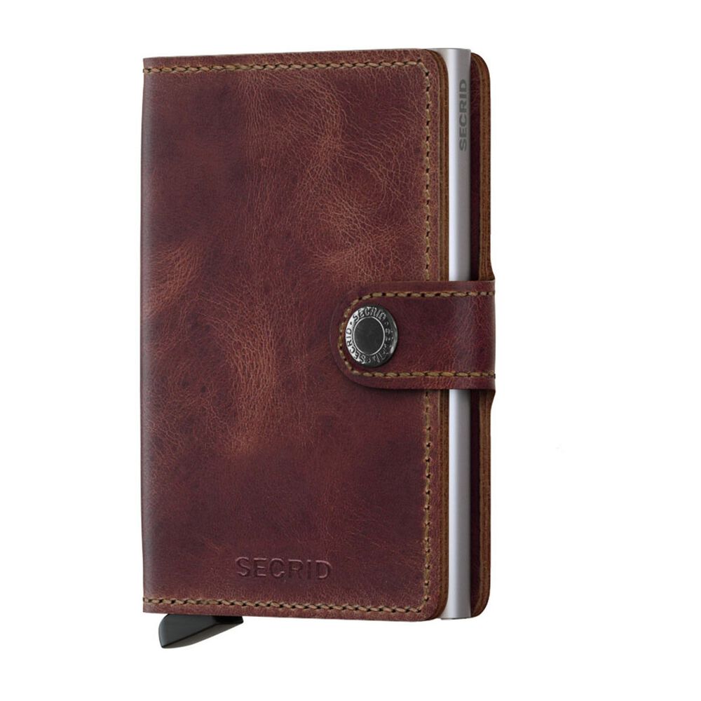 Secrid Mini Vintage Brown Leather Wallet image number 0