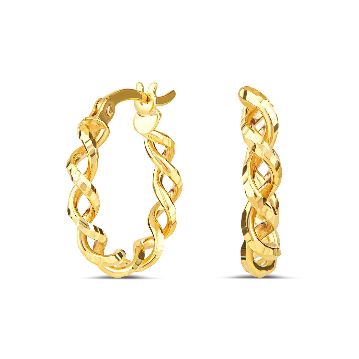 Fields gold hoop earrings deals