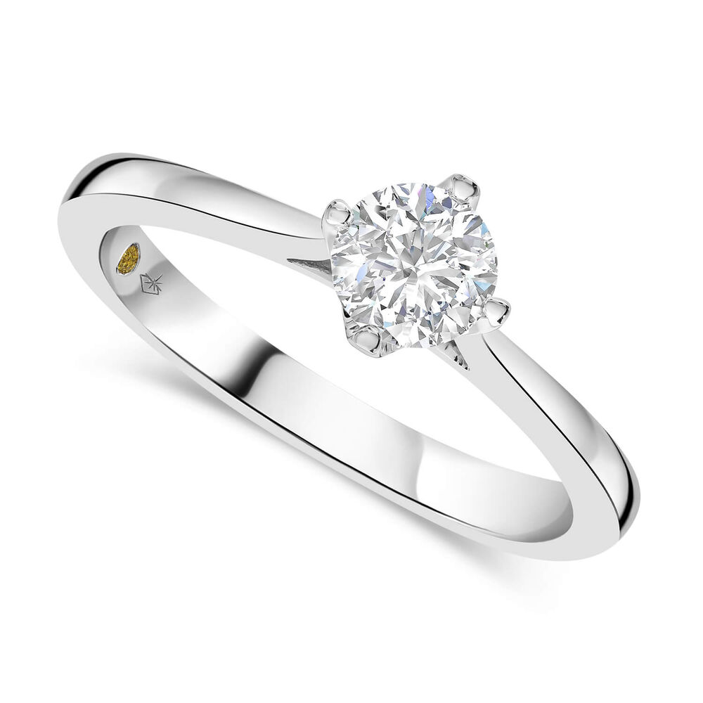 Northern Star 0.50ct Four Claw Solitaire Diamond 18ct White Gold Ring