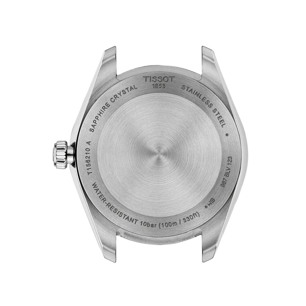 Tissot Ballade 34mm Silver Dial Yellow Gold PVD Steel Bracelet Watch image number 2