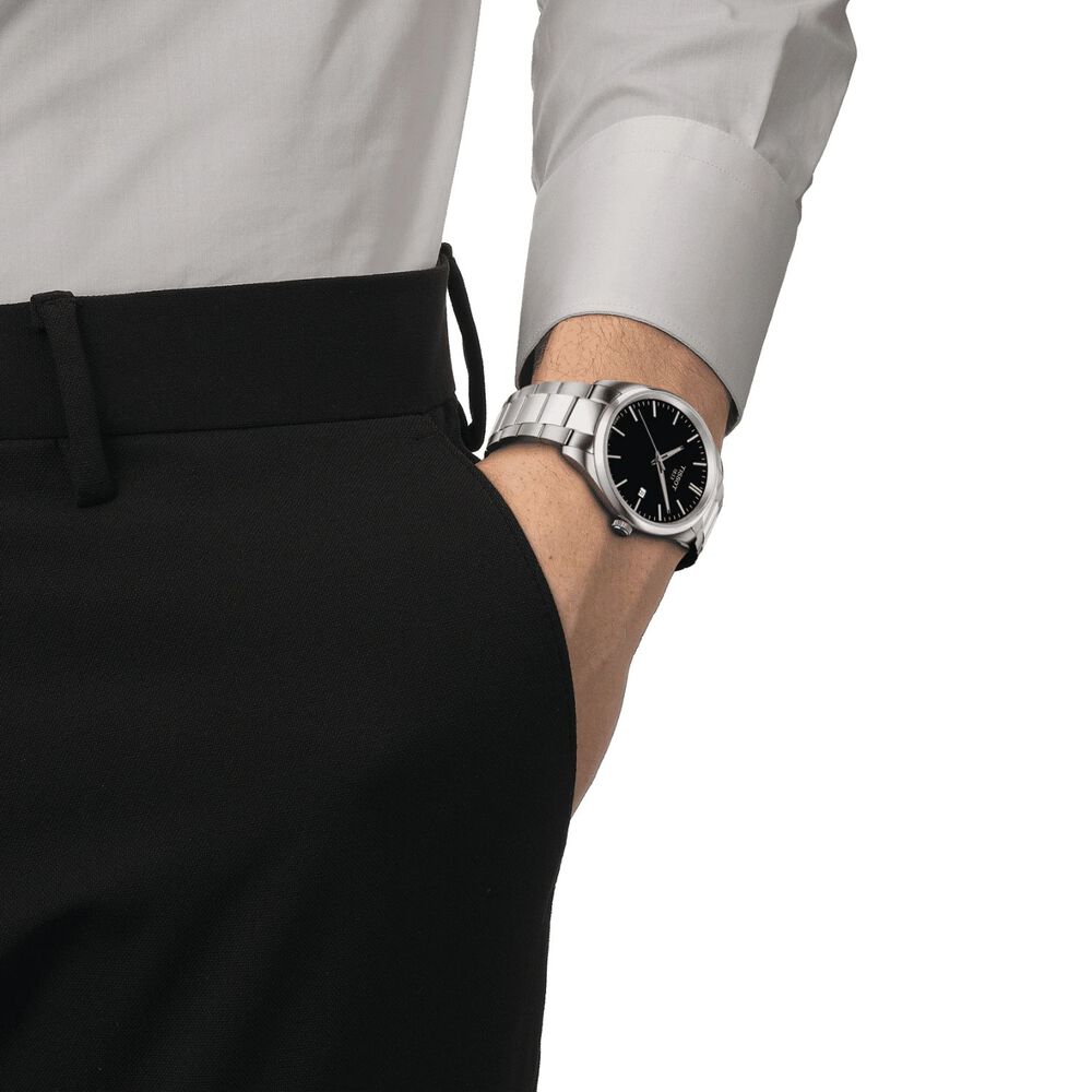 Tissot PR100 40mm Black Dial Steel Case Watch
