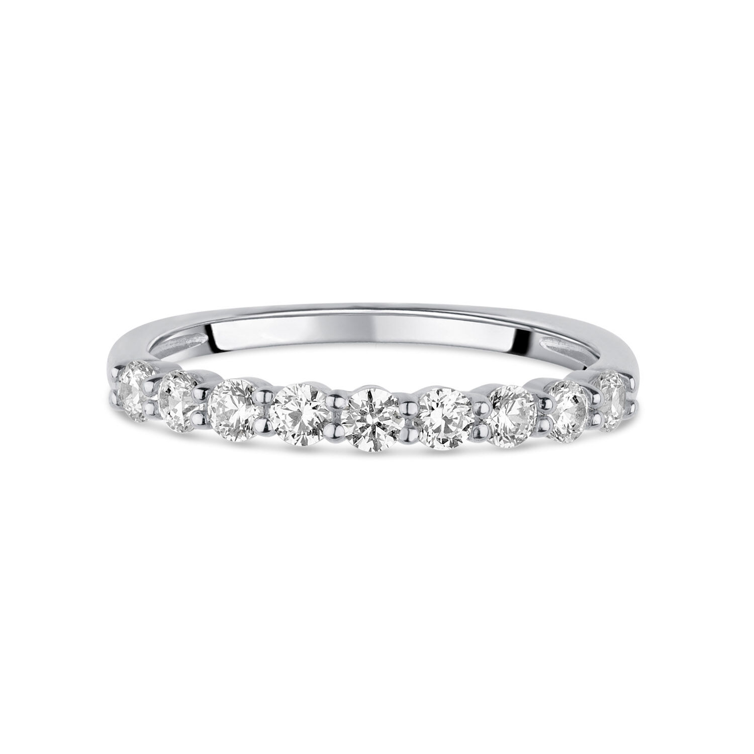 White gold cubic hotsell zirconia eternity ring