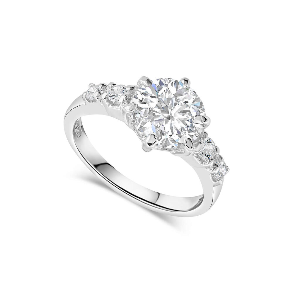 Sterling Silver and Cubic Zirconia Dress Ring