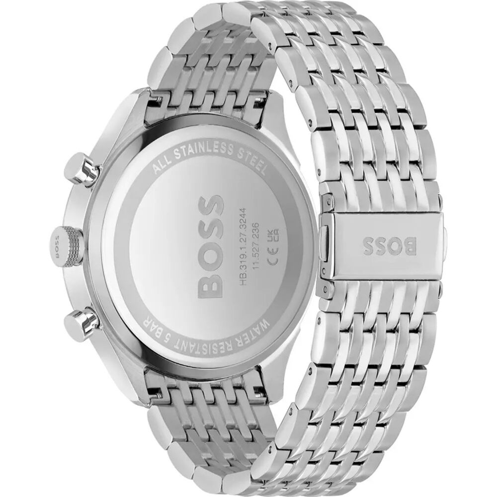 BOSS Sport Lux 45mm Black Dial Chrono Steel Case Watch image number 2