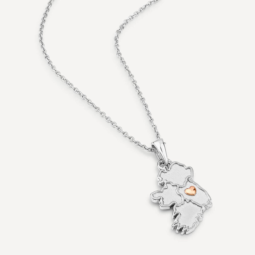 My Heart Belongs to Leinster Sterling Silver Pendant image number 3