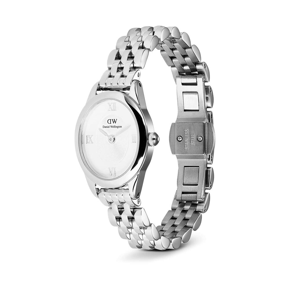 Daniel Wellington Ophelia Mini Silver 22x25.5mm White Dial Steel Bracelet Watch image number 2