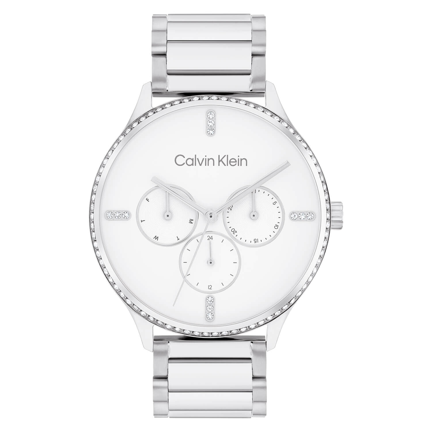 Calvin klein silver bracelet watch clearance