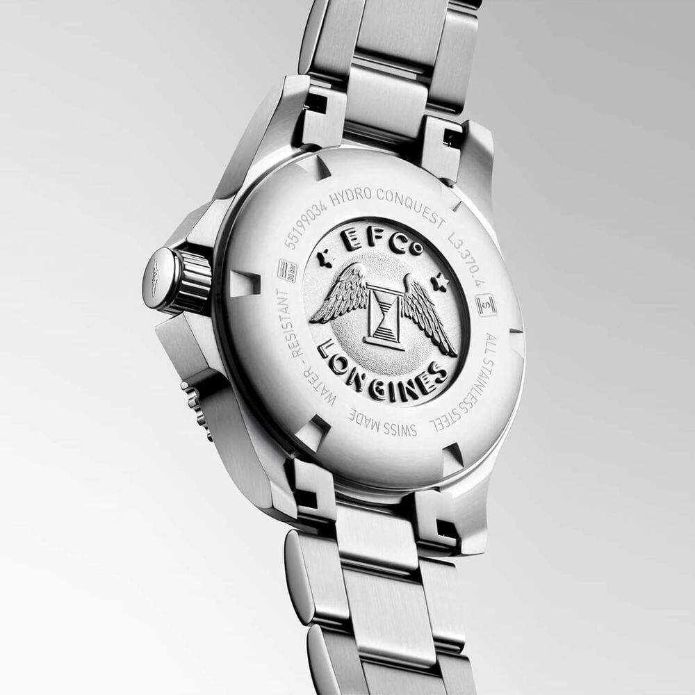 Longines Diving Hydroconquest Ladies 32mm Pearlised Dial Steel & Ceramic Case Watch image number 2