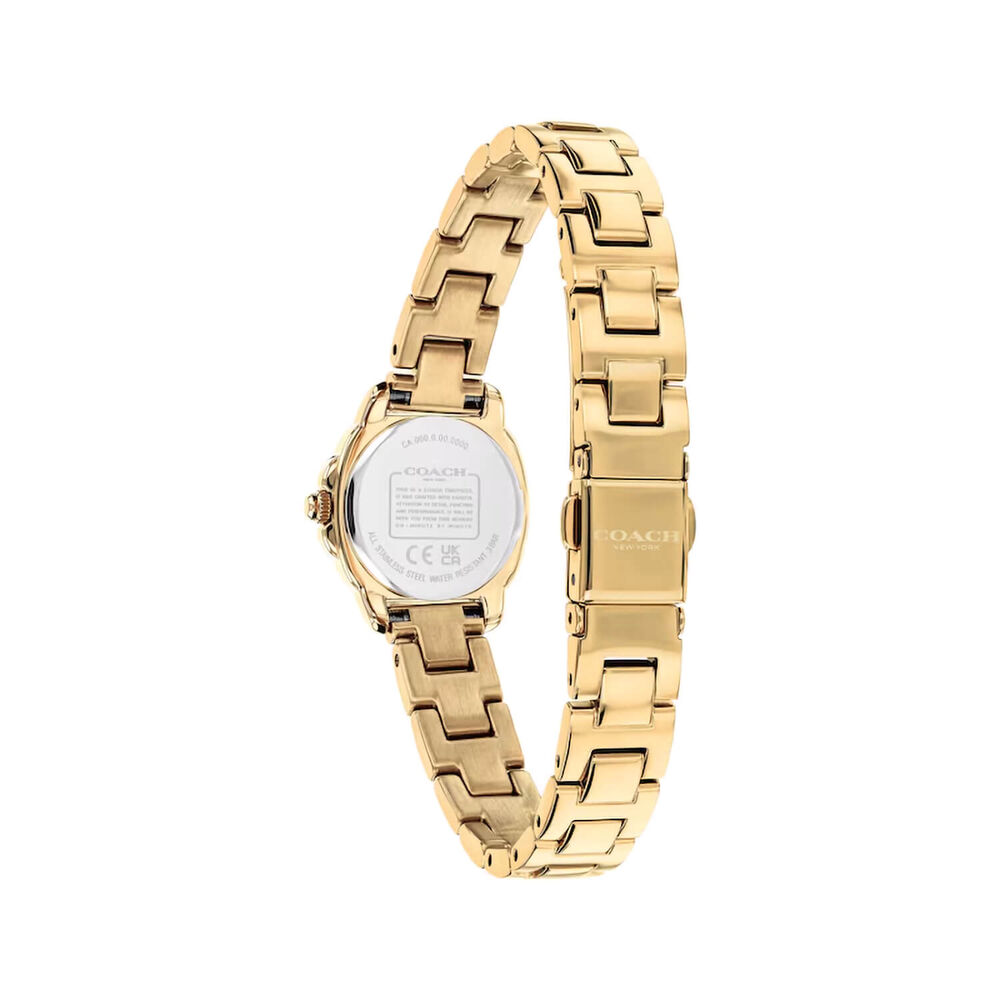 Coach Kitt 21mm Gold Dial Gold Tone Stainless Steel Bracelet Watch