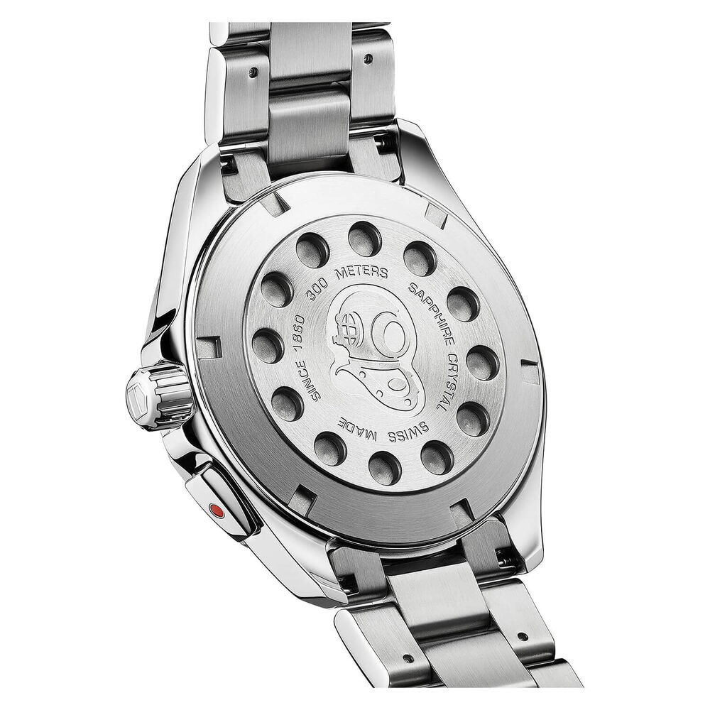 TAG Heuer Aquaracer quartz-alarm men's black bracelet watch image number 3