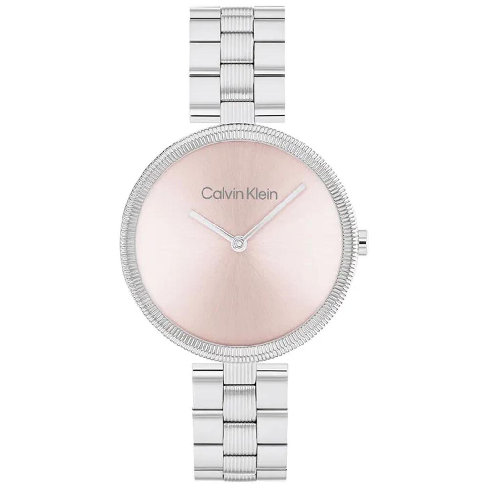 Calvin Klein 32mm Pink Dial Steel Bracelet Watch