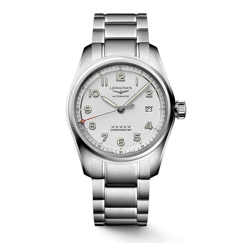 Longines Spirit Automatic 40mm Silver Dial Steel Case Bracelet Watch