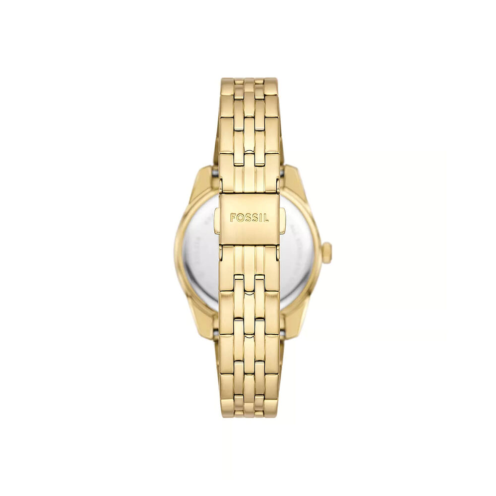 Fossil Scarlette 32mm Gold Dial Stainless Steel Watch