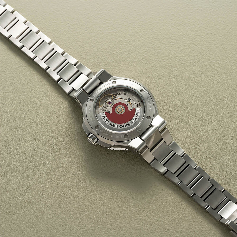 Oris Aquis Date 36.5mm White MOP Dial Stainless Steel Bracelet Watch image number 3