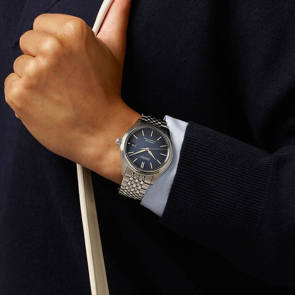 Seiko Presage Classic 'Ai-iro' Japan Blue 40mm Dial Steel Bracelet Watch