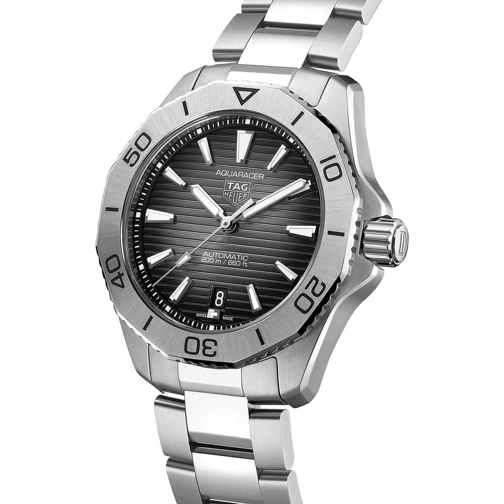 Pre-Owned TAG Heuer Aquaracer Professional 200 40mm Black Smokey Dial Steel Bracelet Watch