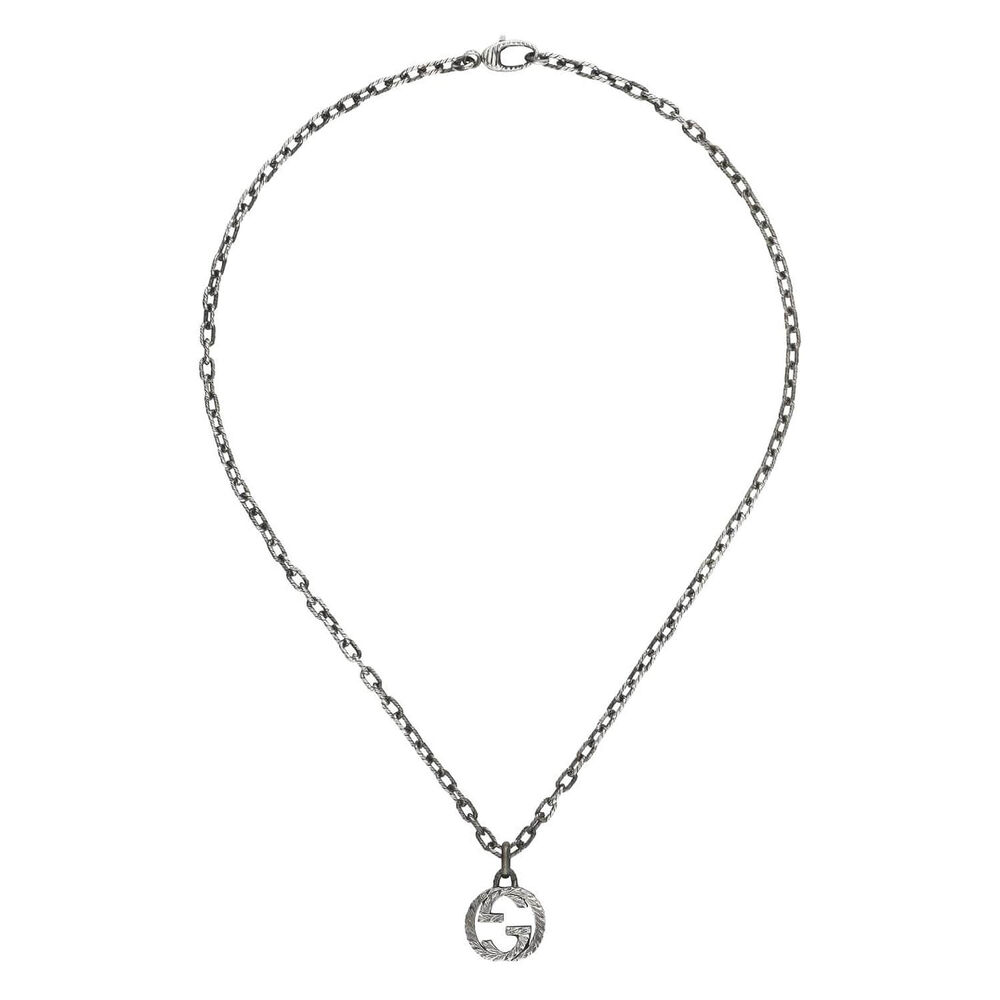 Gucci Interlocking 45Cm Key Silver Necklace