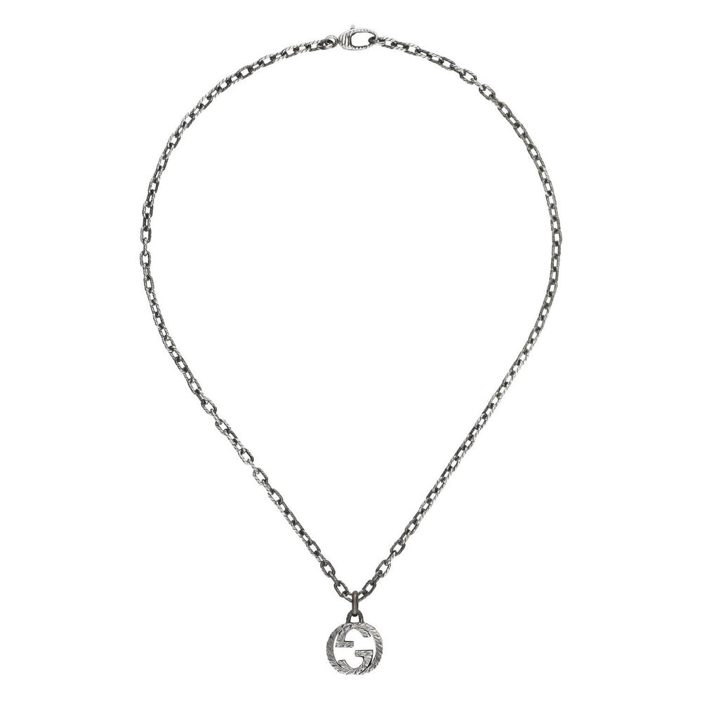 Gucci Interlocking 45cm Key Silver Necklace