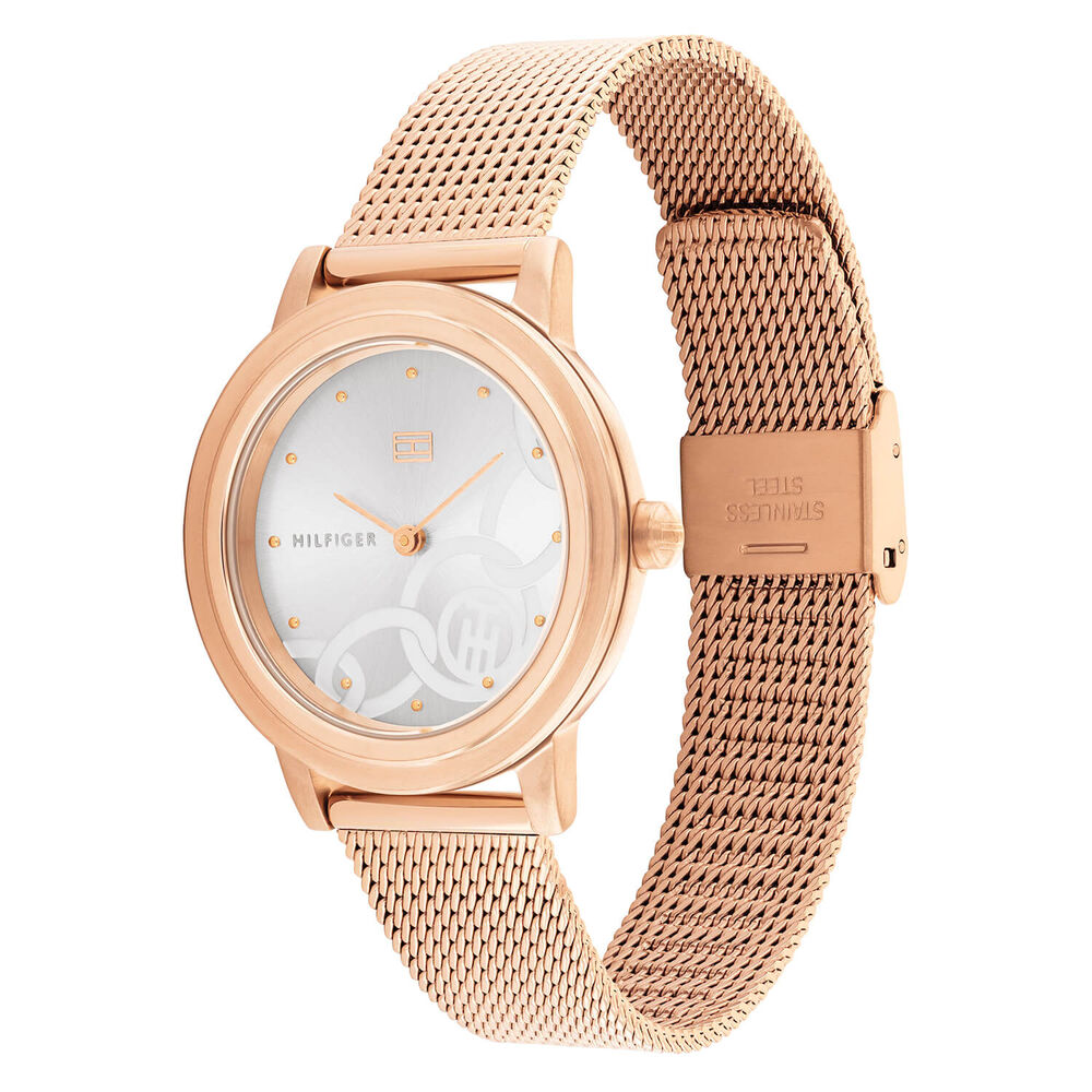 Tommy Hilfiger 34mm Case Rose Gold Plated Bracelet Watch