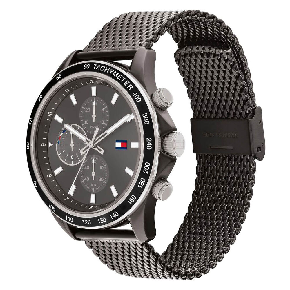 Tommy Hilfiger 44mm Chronograph Grey Dial Bracelet Watch