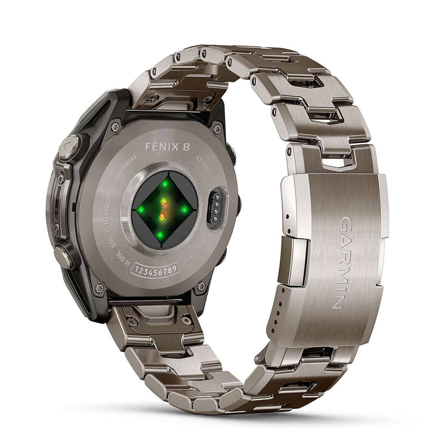 Garmin fenix 8 AMOLED Sapphire 47 Vented Titanium Bracelet
