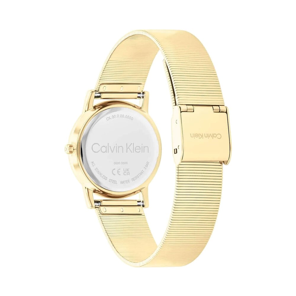 Calvin Klein Feel 30mm Gold Dial & Gold Tone Steel Bracelet Watch image number 2