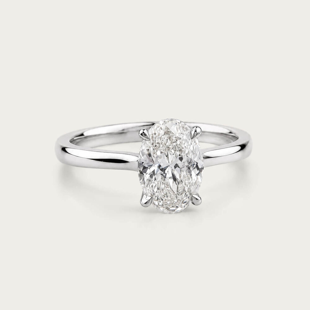 Born NOVA Platinum 1.50ct Oval Lab Grown Diamond Solitaire Ring