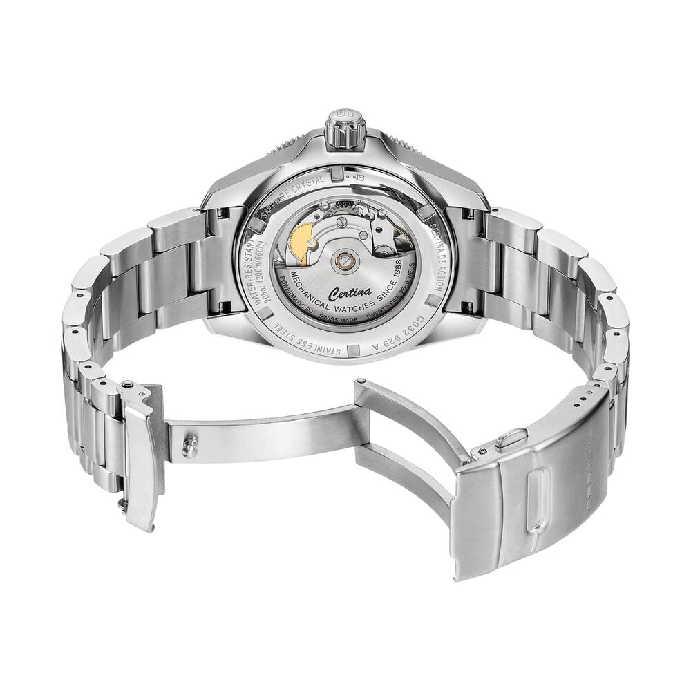 Certina DS Action GMT Powermatic 80 41mm Blue Dial Red & Blue Bezel Steel Bracelet Watch image number 3