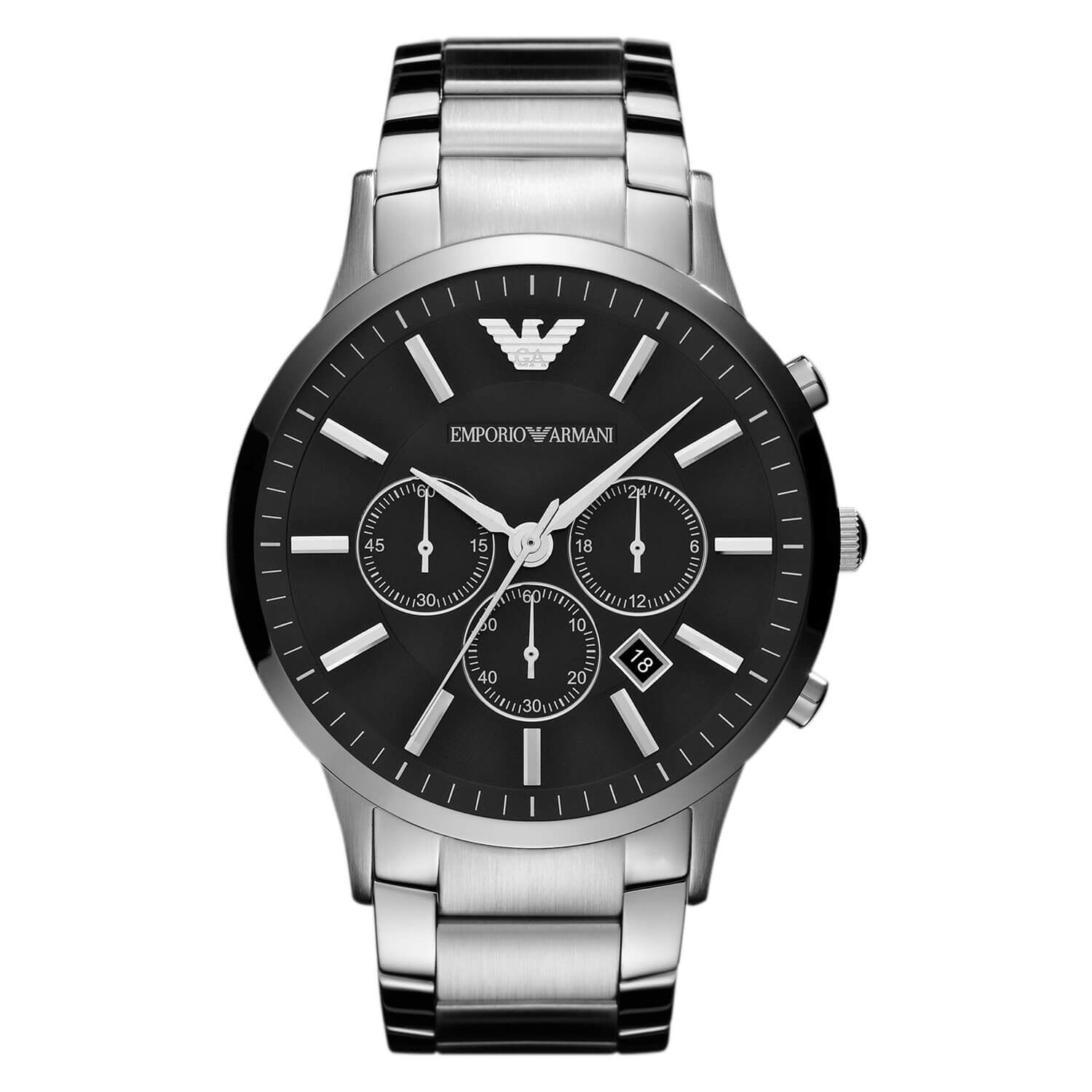 Black shop watch armani