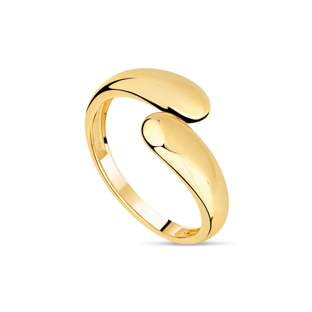 9ct Yellow Gold Polished Twist Plain Ring image number 0