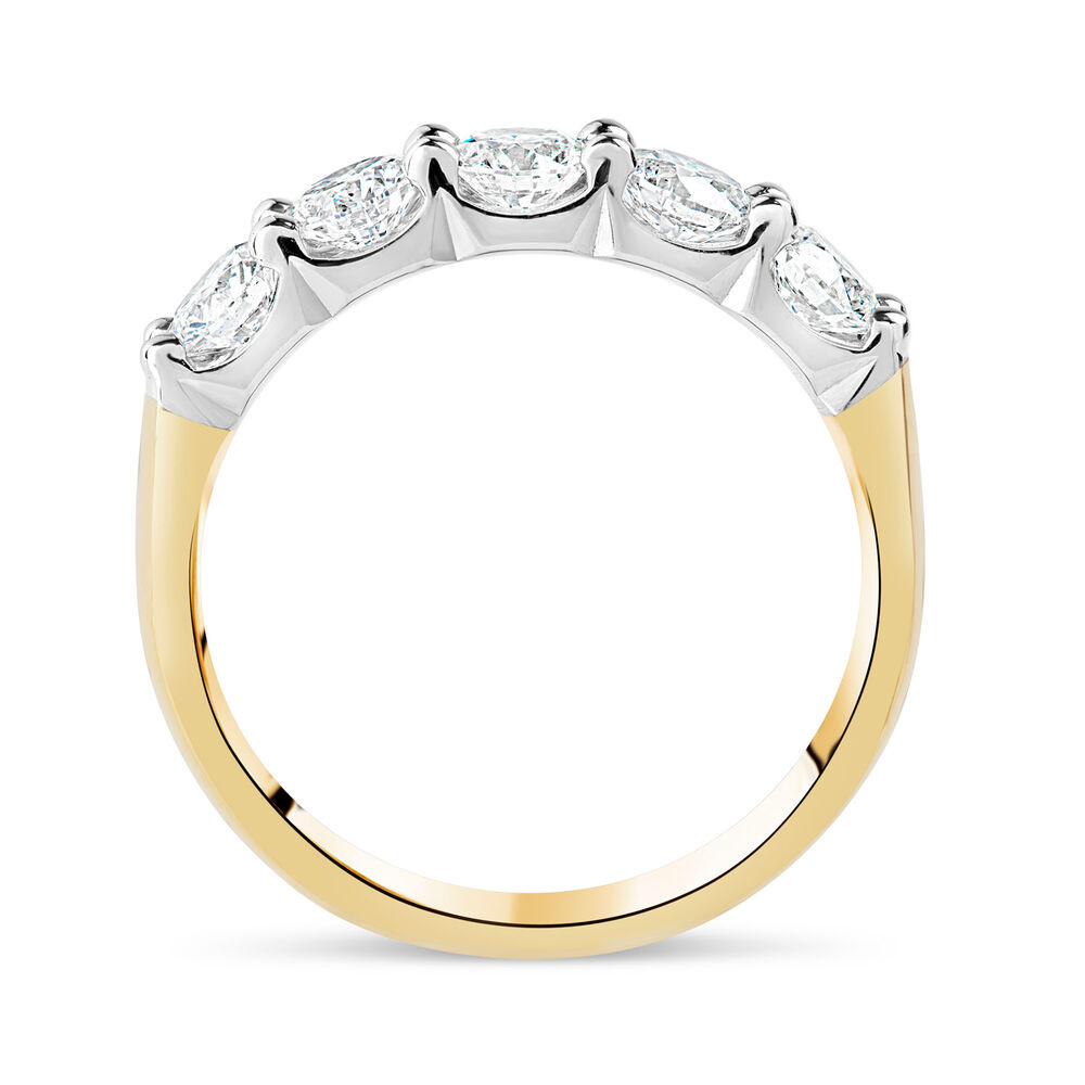 18ct Yellow Gold 1.00ct Diamond Eternity Ring image number 3