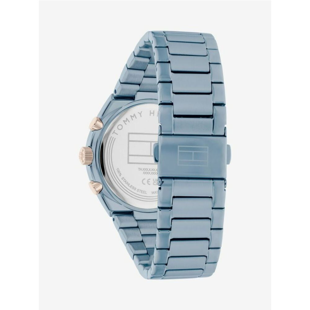 Tommy Hilfiger 38mm Blue Dial Blue IP Case & Bracelet Watch