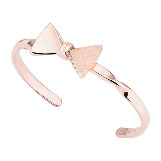 Ted Baker Tulissa Rose Gold & Crystal Tux Bow Cuff