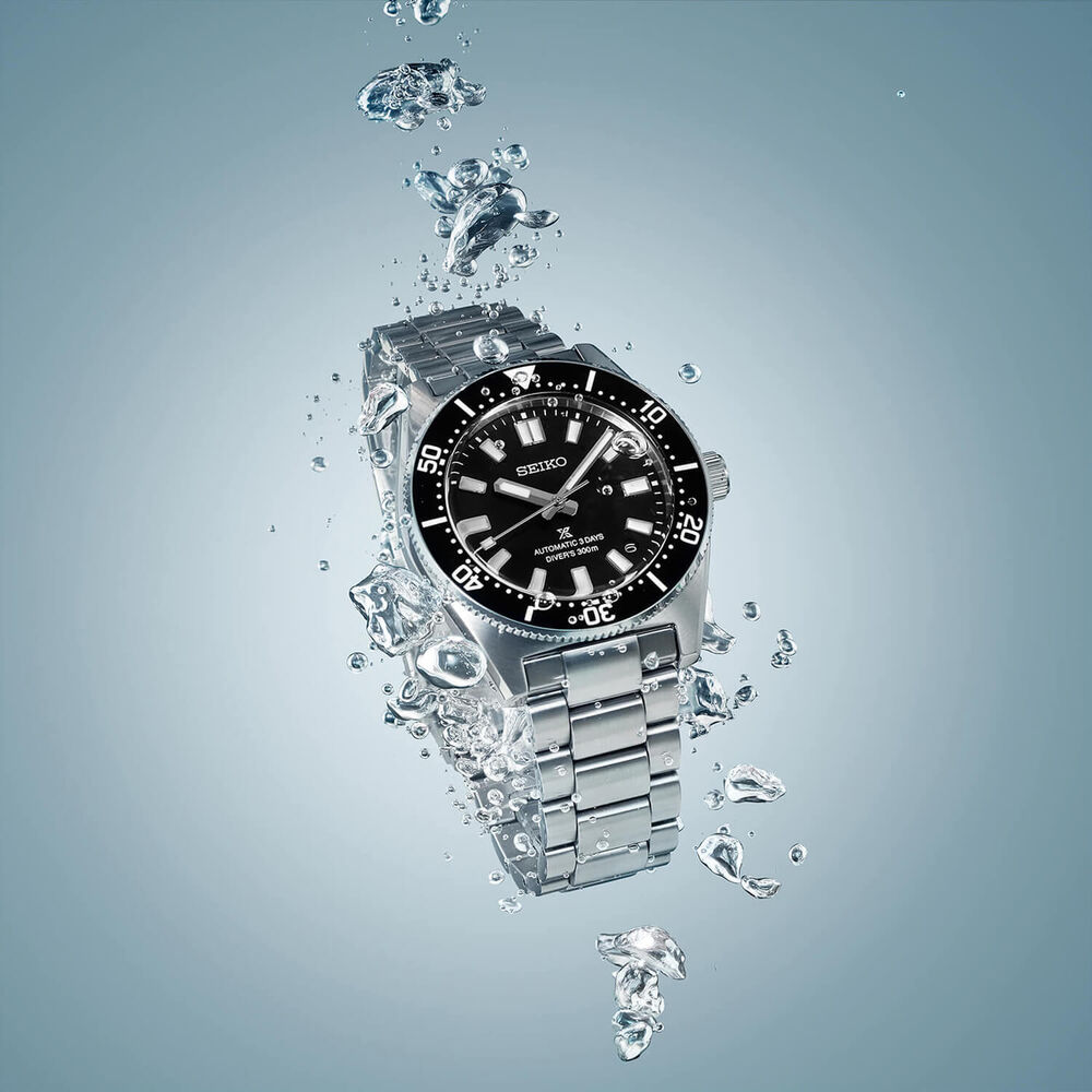 Seiko Prospex 1965 Revival Diver’s 40mm Cove Black Dial Steel Bracelet Watch image number 5