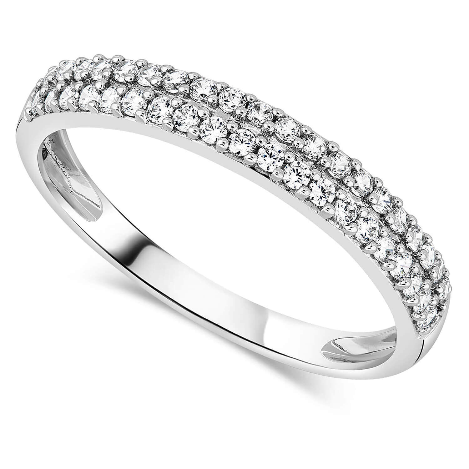 White gold 2025 zirconia ring