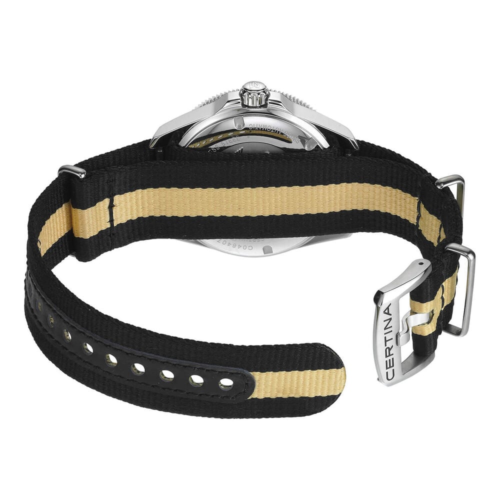 Certina DS Action Diver 40.5mm Black Dial Fabric Strap Watch
