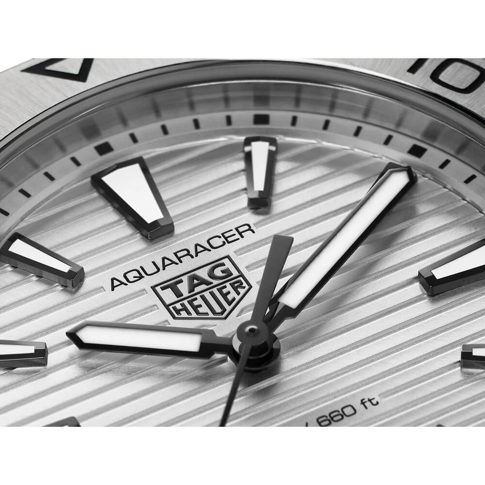 TAG Heuer Aquaracer Professional 200 Quartz 40mm Silver Dial Steel Case Bracelet Watch image number 6