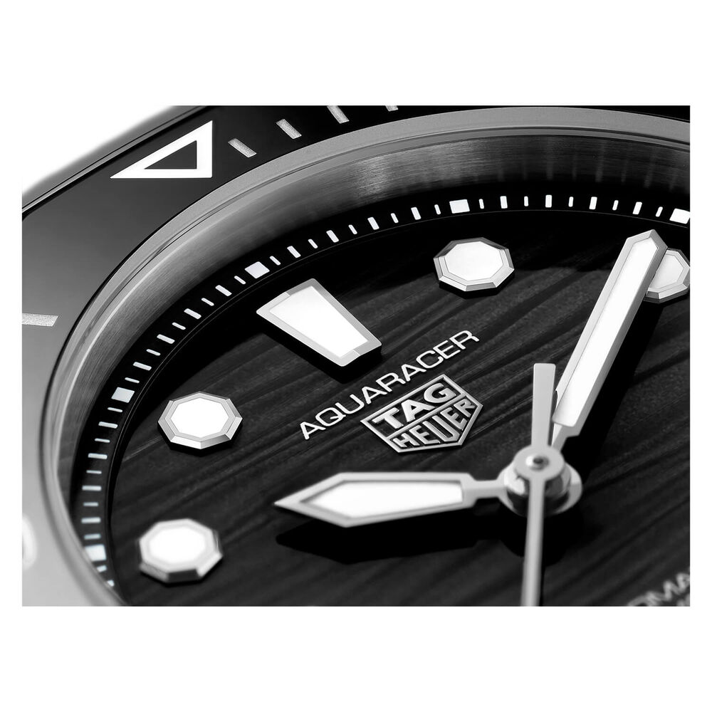 TAG Heuer Aquaracer 36mm Black Dial Black Bezel Steel Case Bracelet Watch image number 2