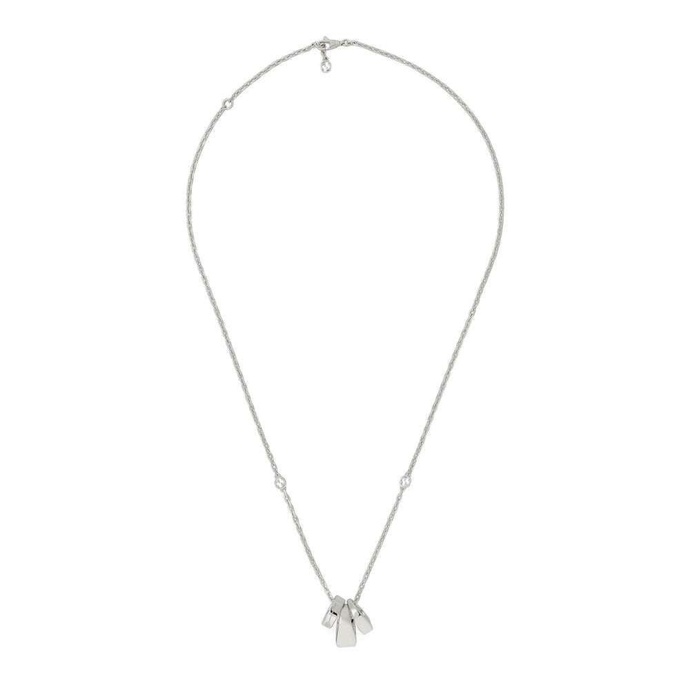 Gucci Interlocking Sterling Silver Charms Necklace