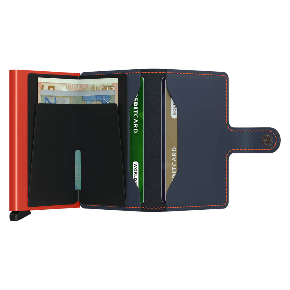 Secrid Matte Nightblue and Orange Miniwallet image number 2