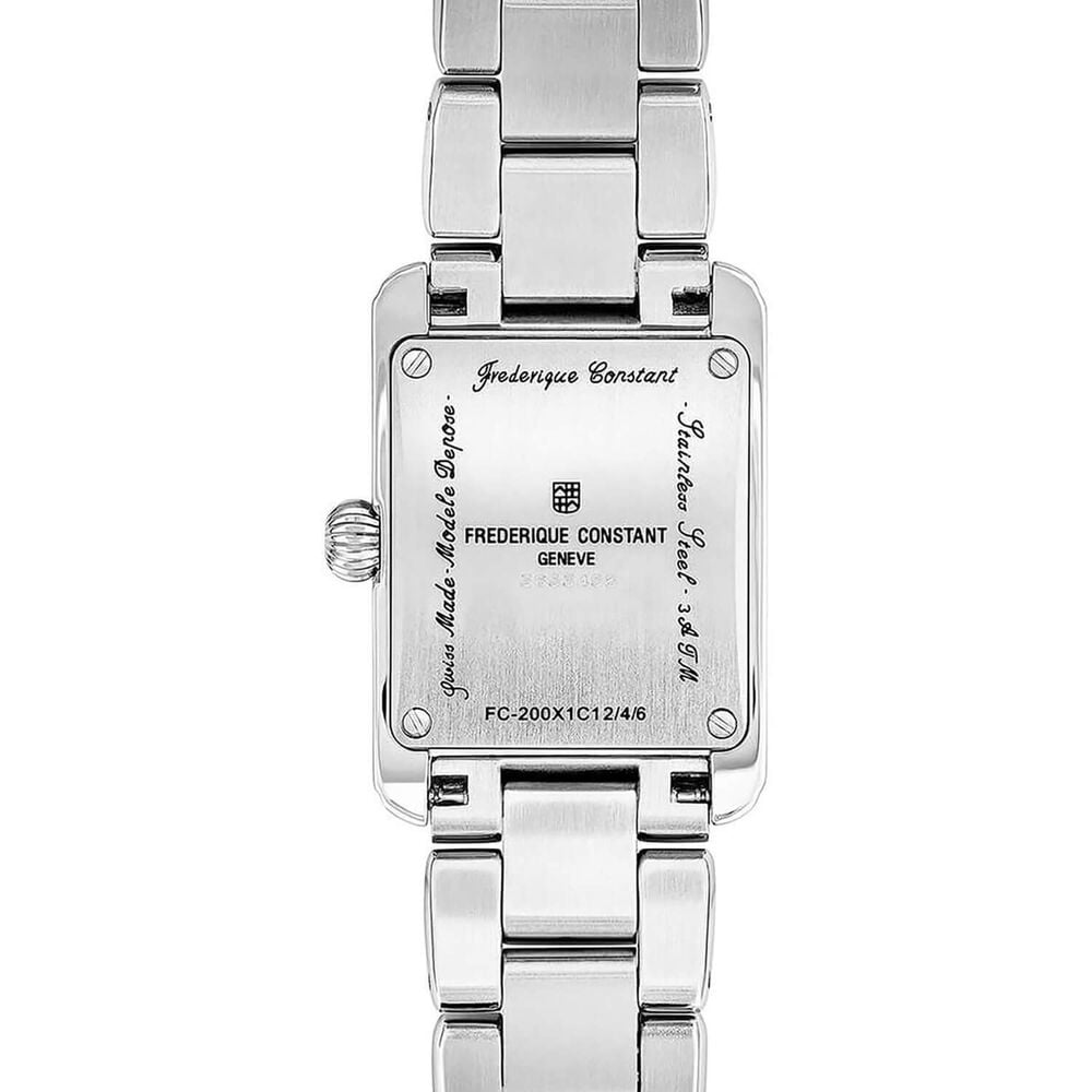 Frederique Constant Classics Carr&eacute;e 21mm White Dial Stainless Steel Bracelet Watch