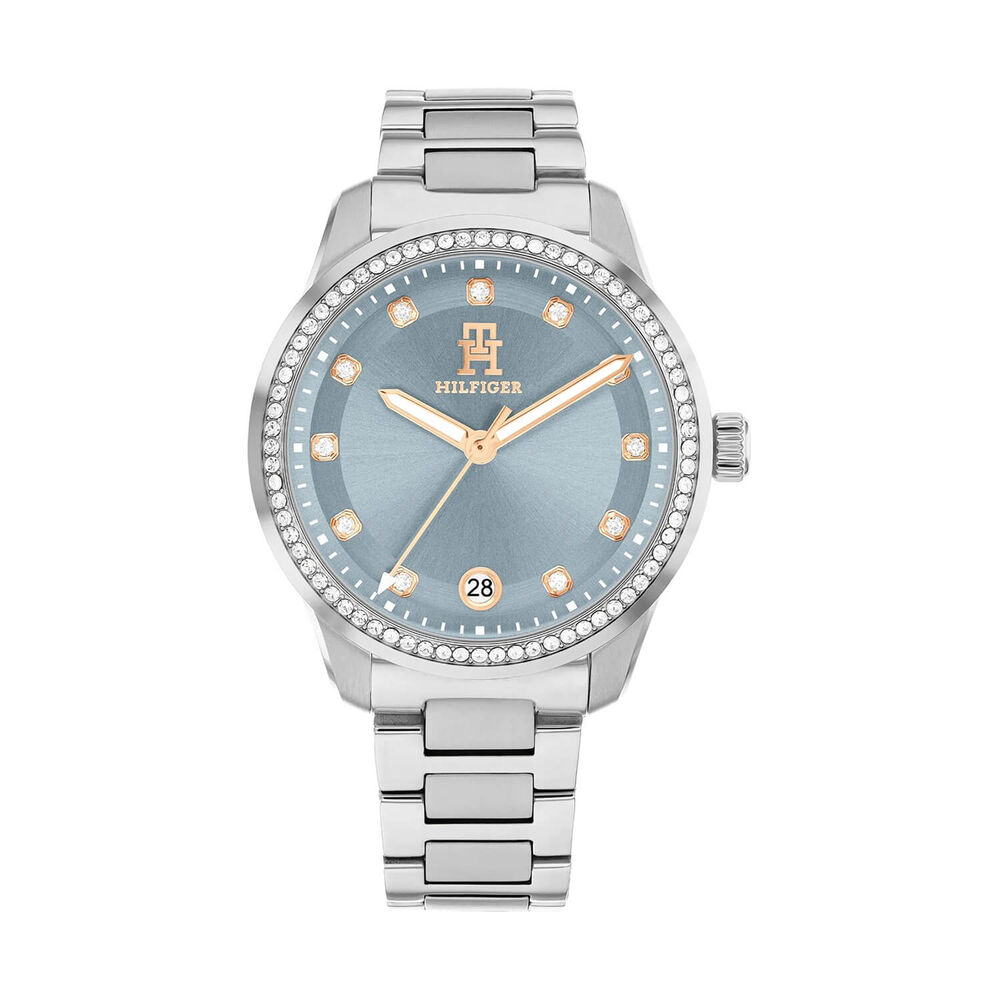 Tommy Hilfiger TH85 Crystals 36mm Blue Dial Stainless Steel Bracelet Watch image number 0