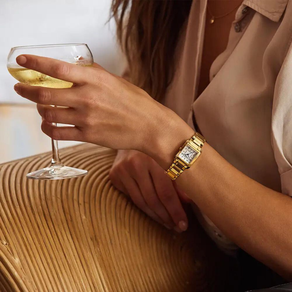 Citizen L Bianca 22mm Mother of Pearl Dial Gold Tone Steel Bracelet Watch image number 3