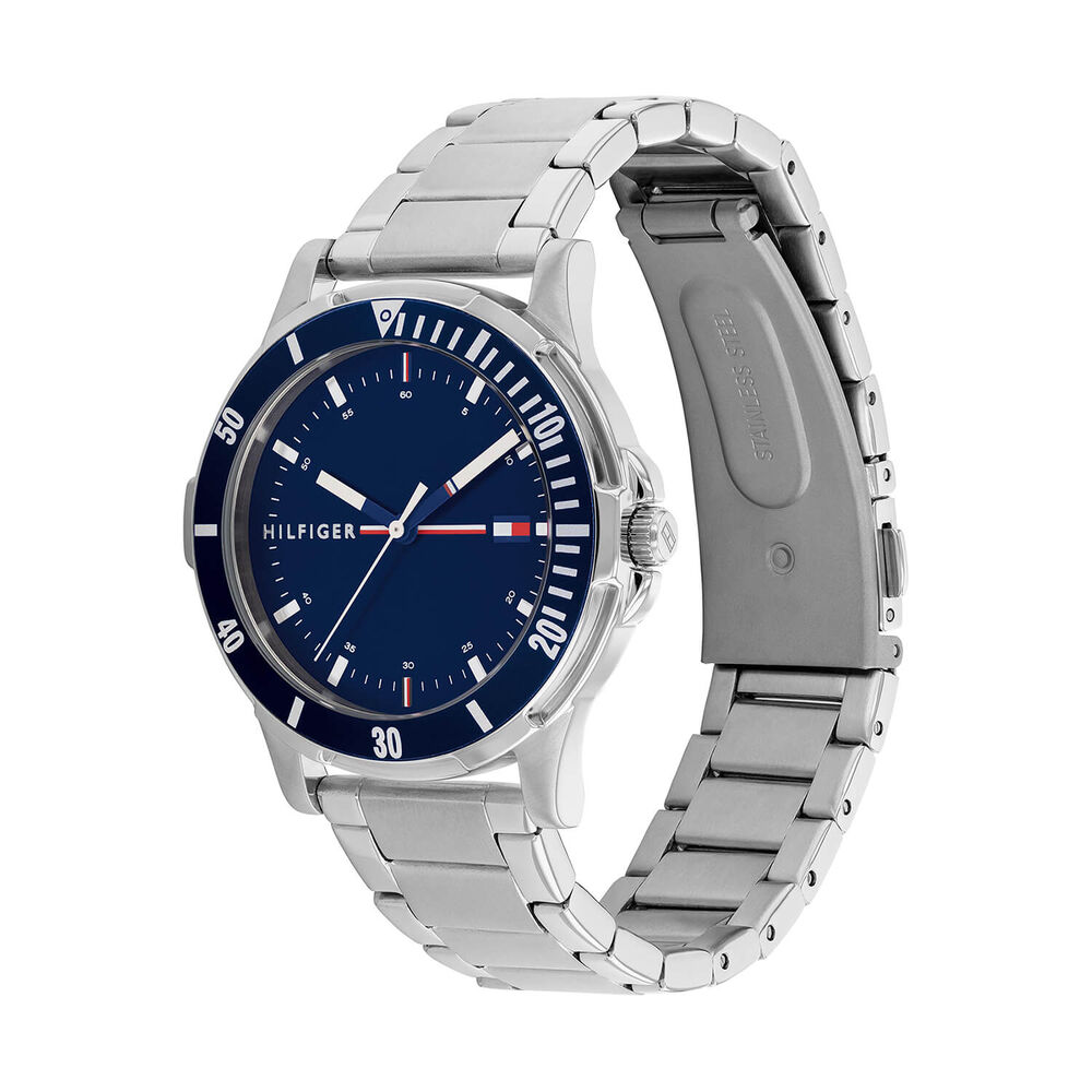 Tommy Hilfiger Boys 34mm Blue Dial Steel Bracelet Watch image number 1