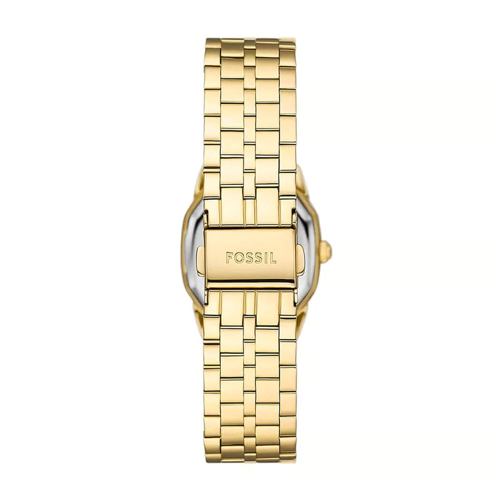 Fossil Harlow 27mm Cream Dial Gold Tone Stainless Steel Bracelet Watch image number 1