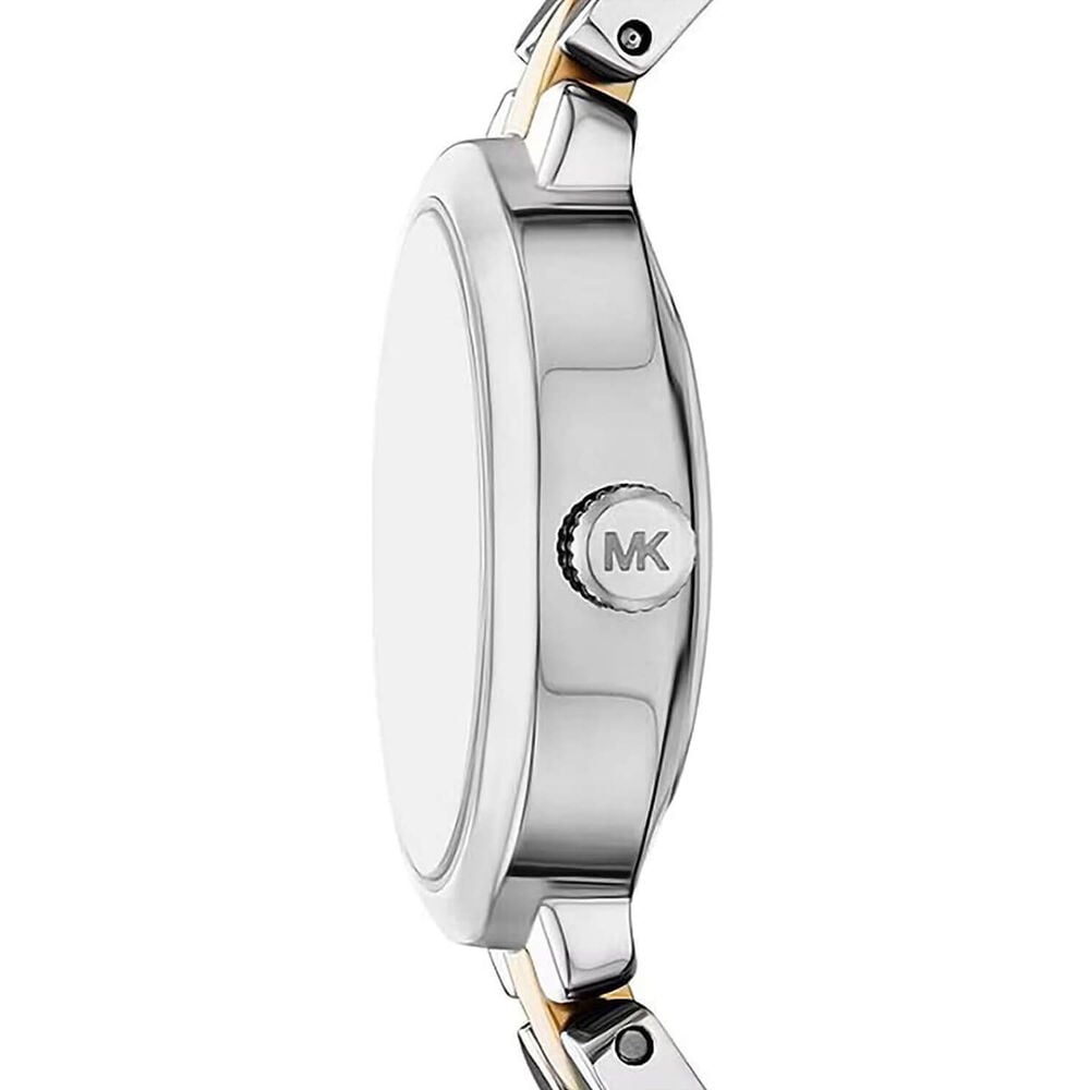 Michael Kors Maude 20.5x25.5mm Silver Dial Two Tone Stainless Steel Bracelet Watch image number 1