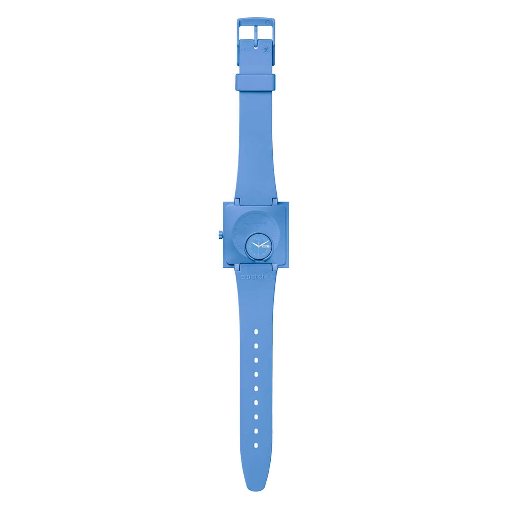 Swatch Bioceramic What If...Sky? Square Dial Blue Strap Watch image number 3
